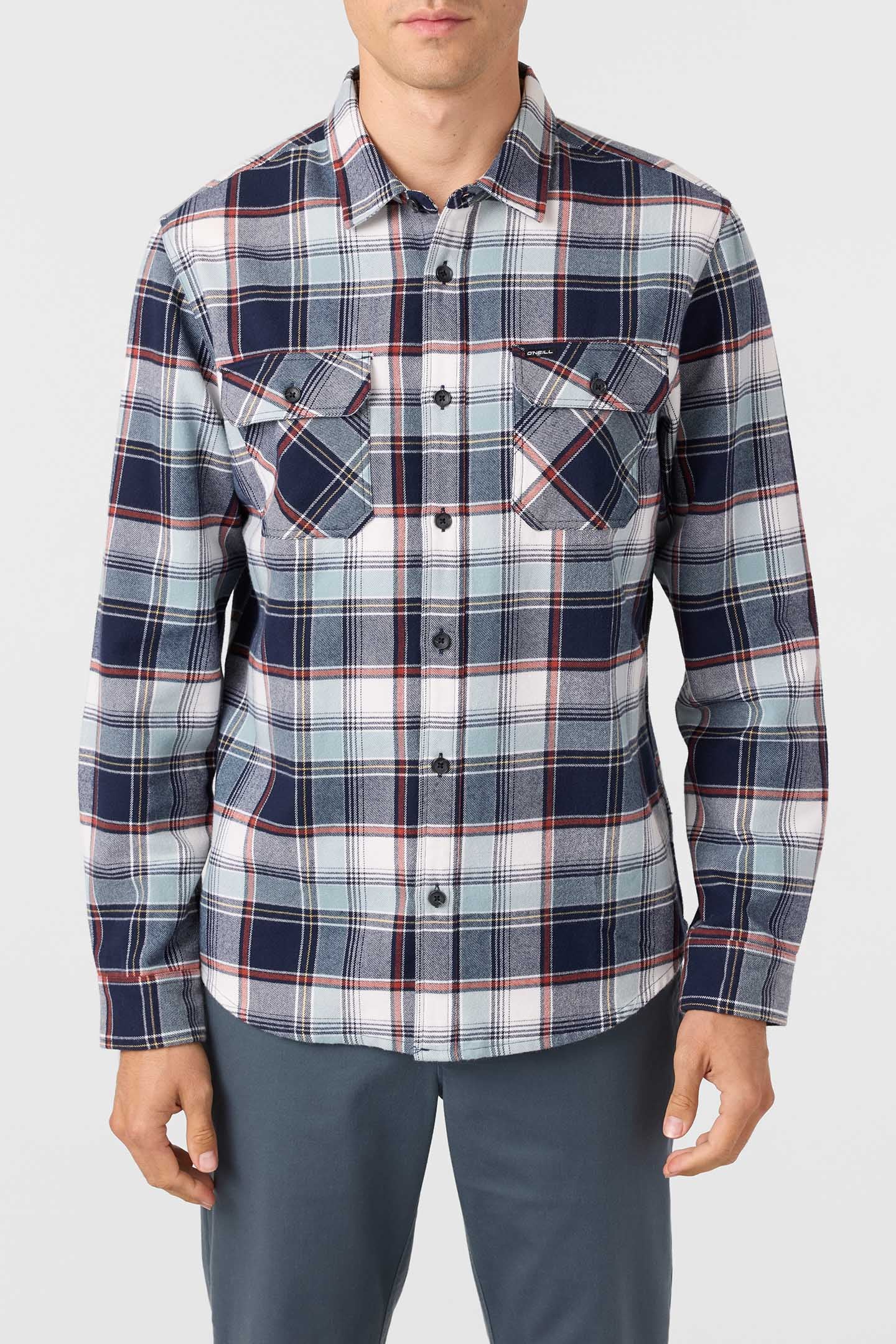 Winslow Plaid Flannel Standard Fit Long Sleeve Shirt - Image 2