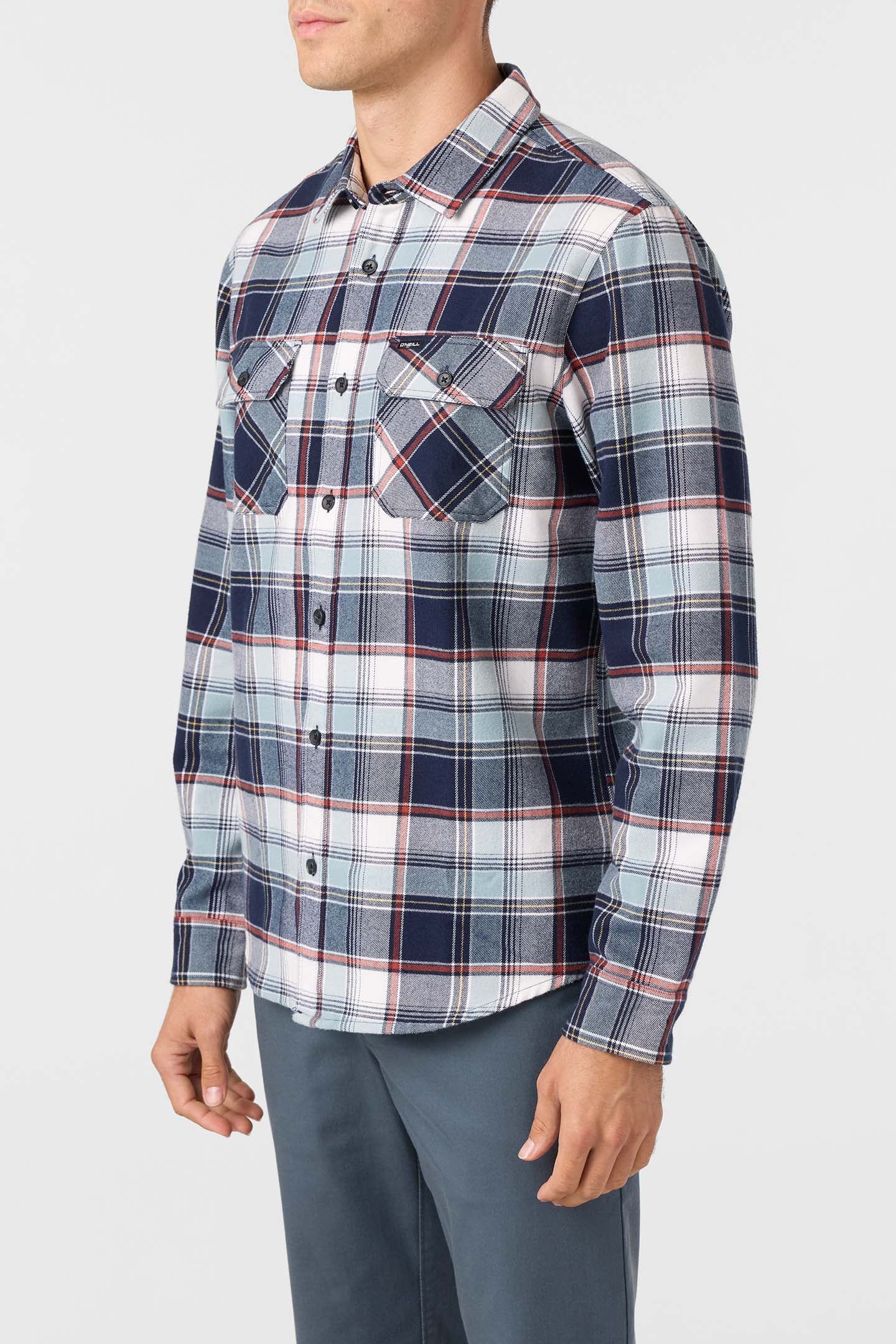 Winslow Plaid Flannel Standard Fit Long Sleeve Shirt - Image 3